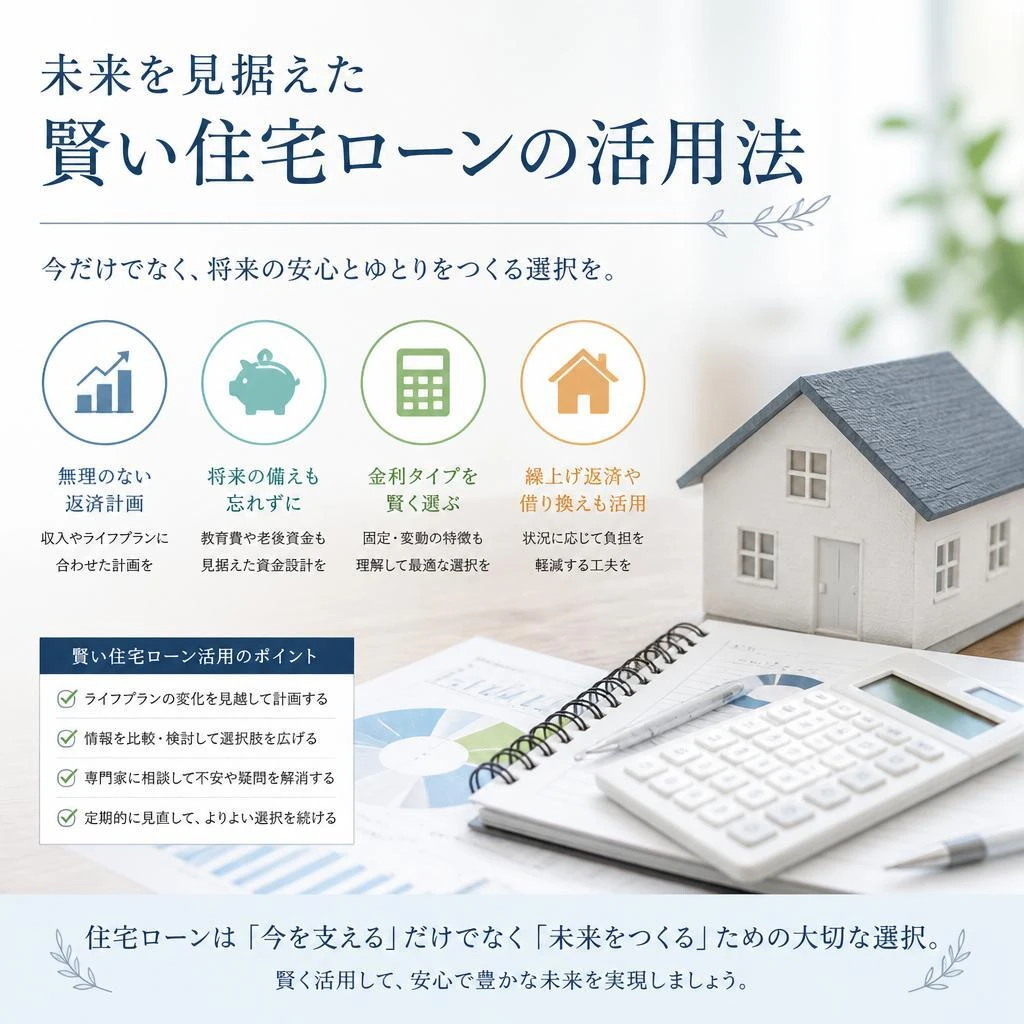 未来を見据えた賢い住宅ローンの活用法