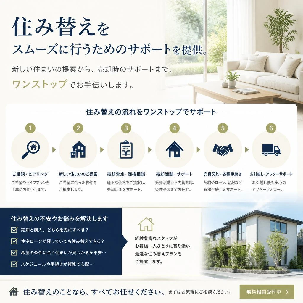 資産形成を加速する住み替えサポート