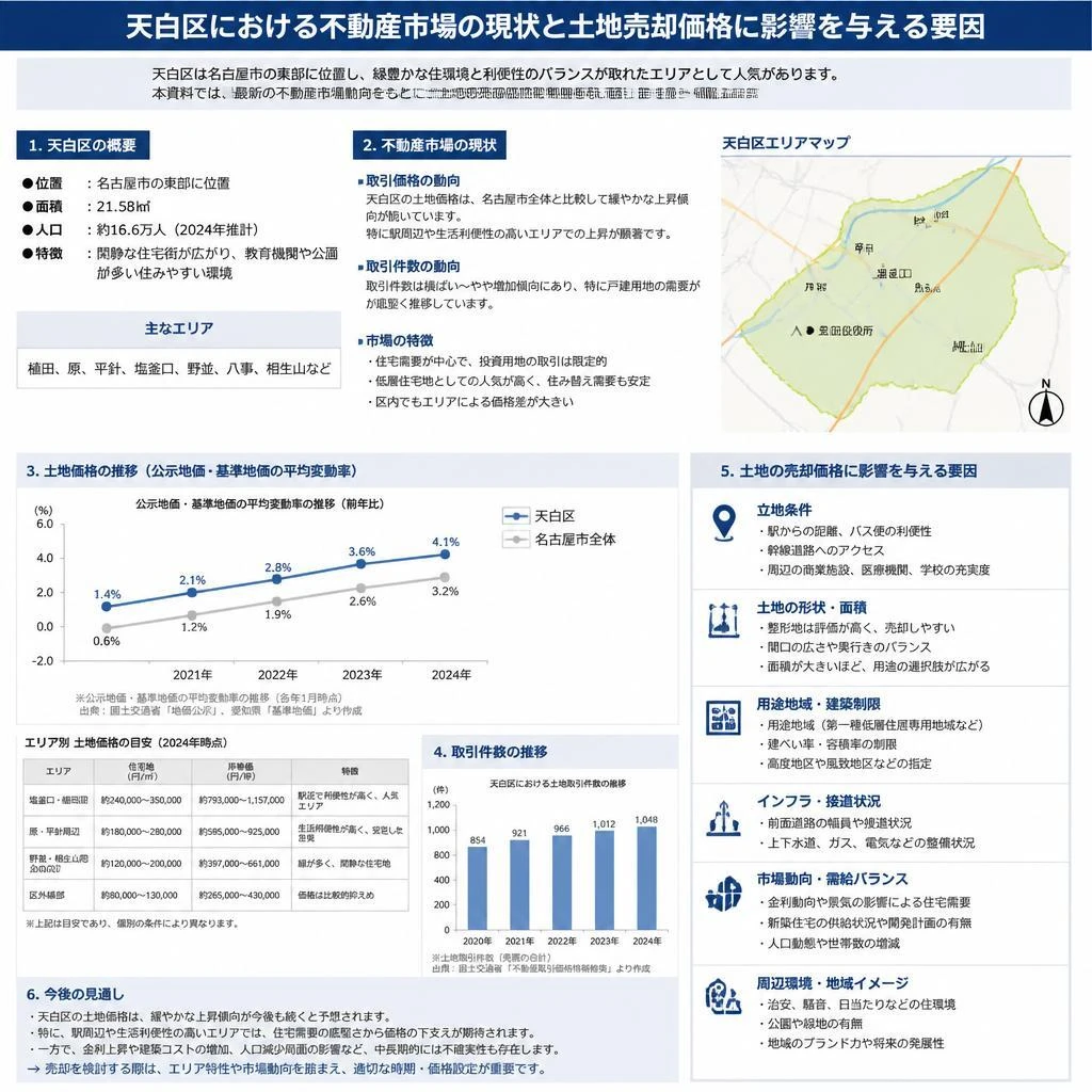 名古屋市天白区の不動産市場の現状