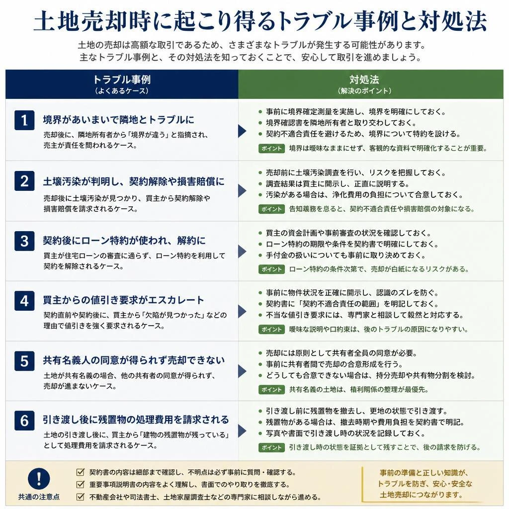 よくあるトラブル事例と対処法