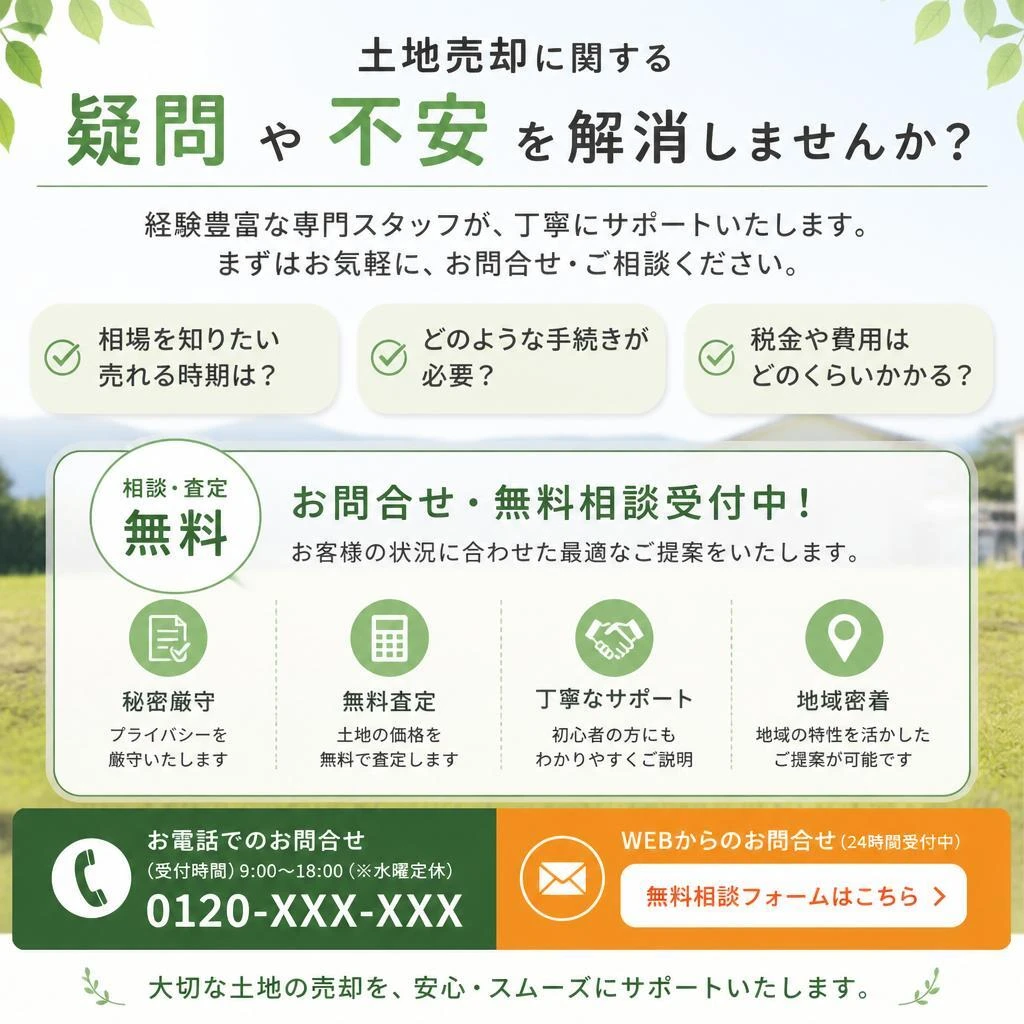 お問合せ・無料相談のご案内
